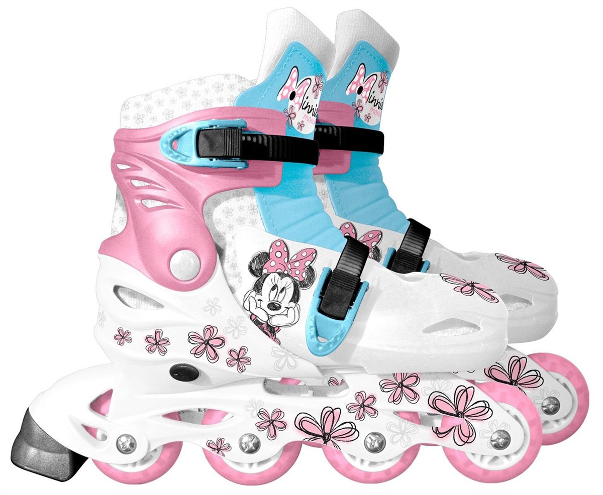 Kinder-Rollers, Ersatzrollen, Minnie-Maus-Design, Pink-Blue, Schnalle