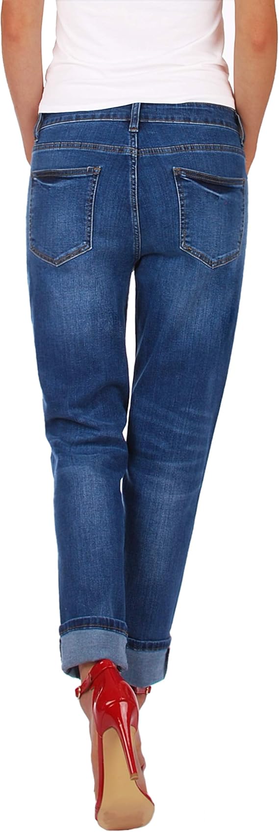 Fraternel Damen Jeans Hose Boyfriend Baggy Stretch Relaxed Gr. 40/L