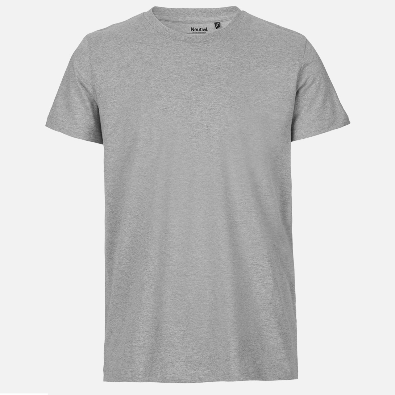 Doppelpack Neutral® Mens Fit T-Shirt - Bio-Baumwolle Sports Grey M Sports Grey