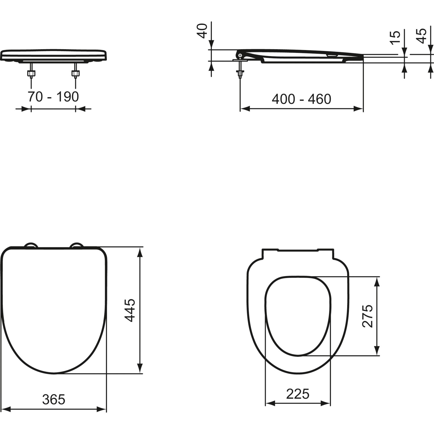 Ideal Standard WC Sitz i.life A mit Softclosing Wrapover Weiß