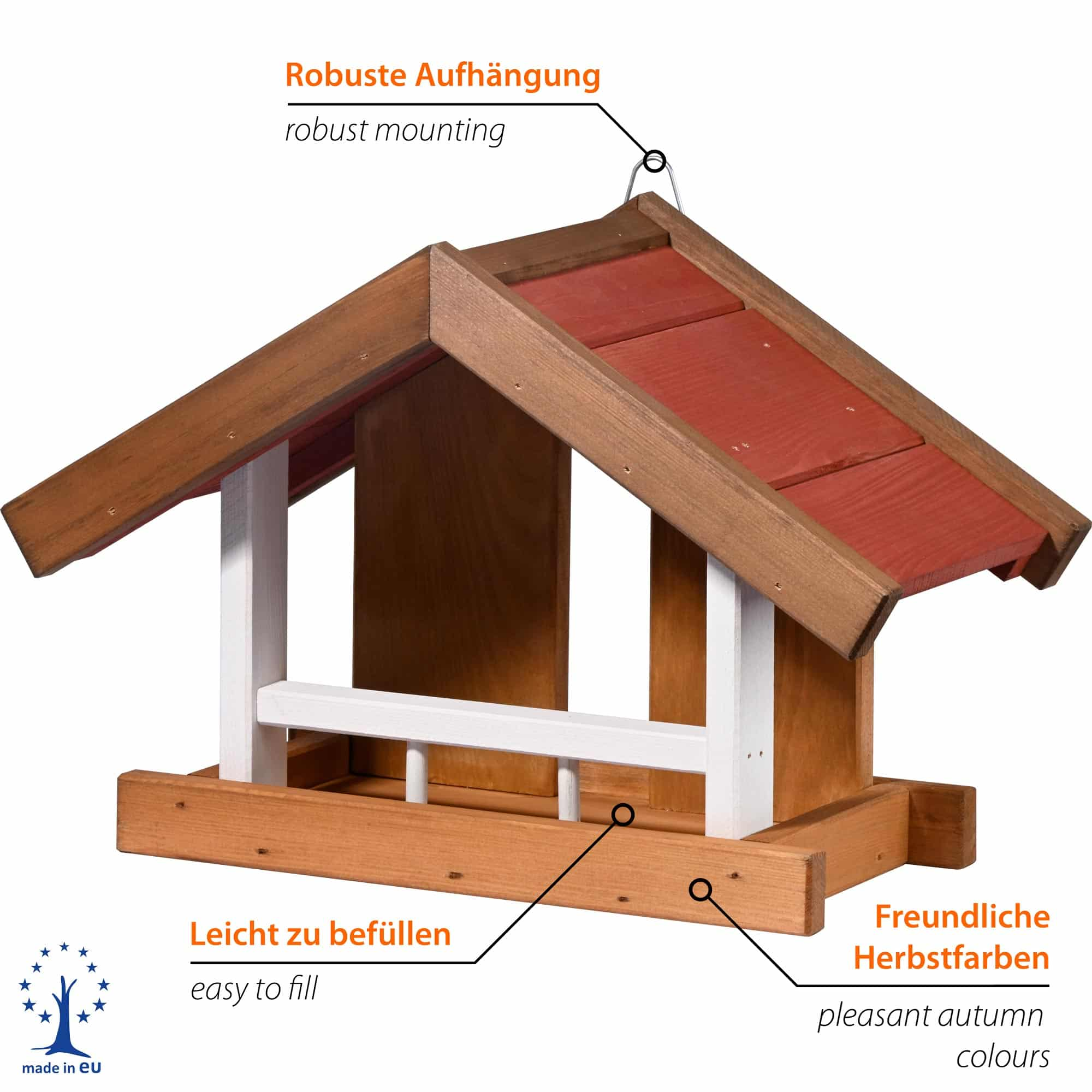 Dobar Vogelhaus „Herbstfrüchte“ Wandaufhängung