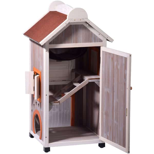Dobar Katzenhaus aus Holz Fancy Cat