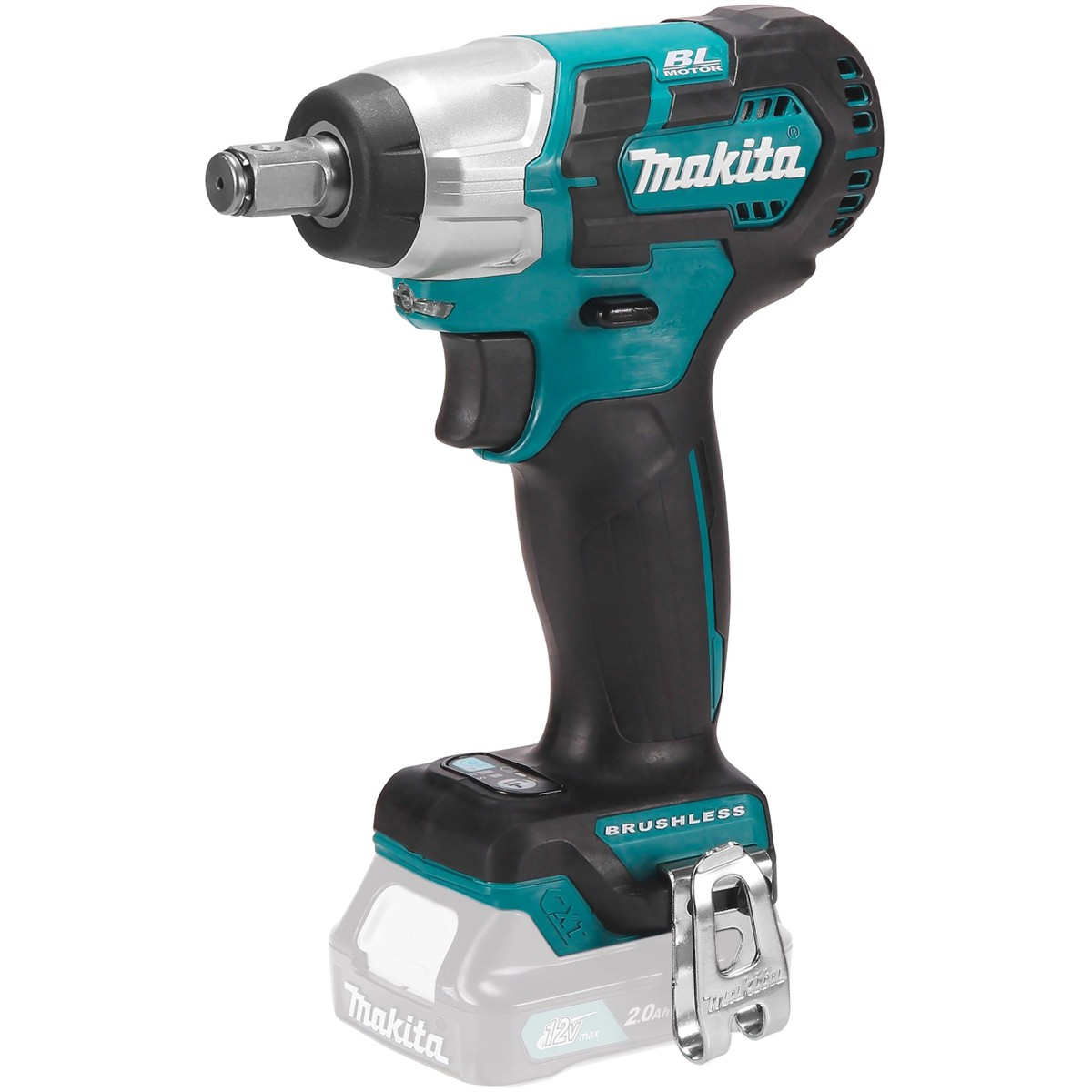 Akku-Schlagschrauber, 13mm Schnellwechsel, Brushless, Teal Schwarz, 12V max