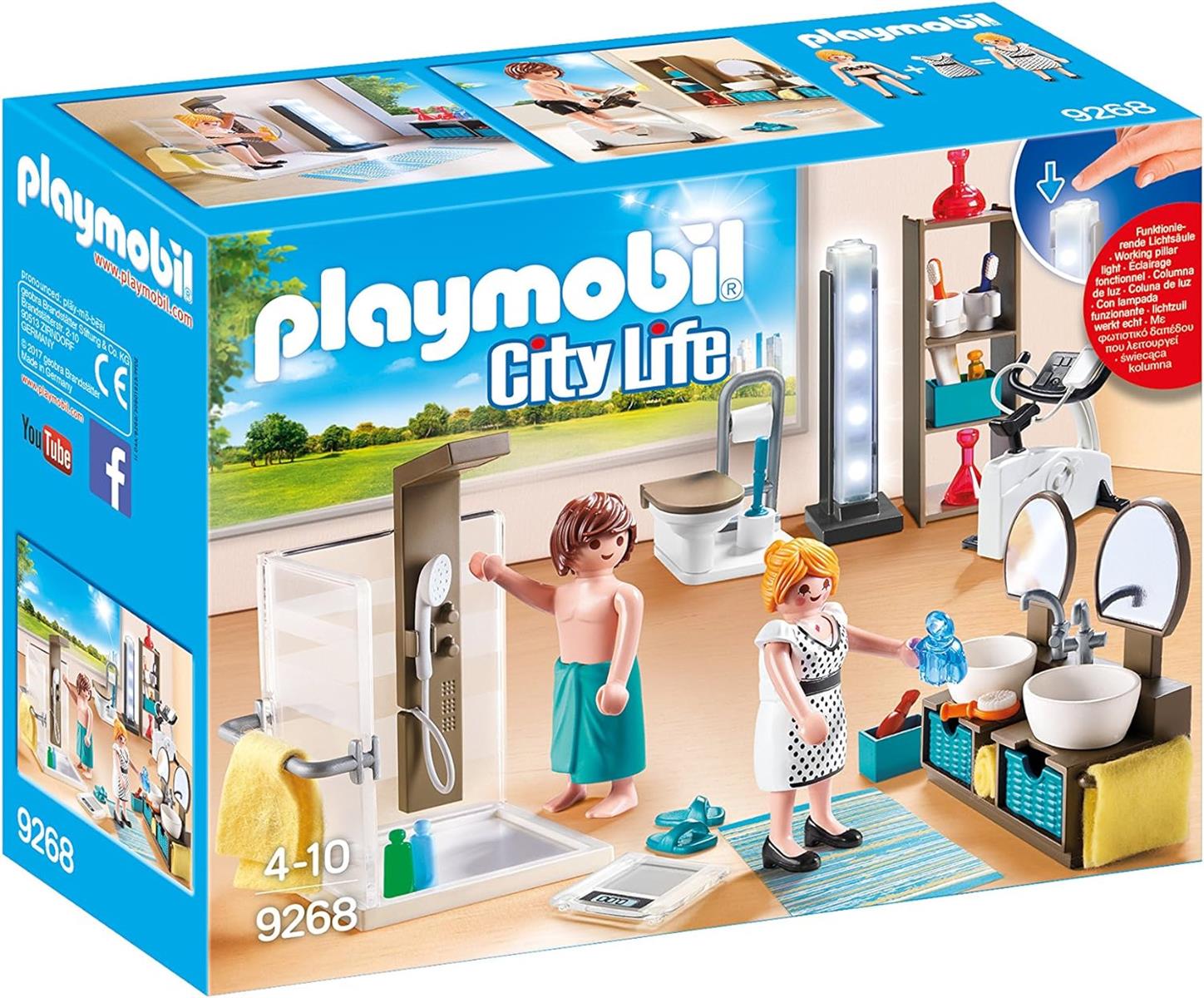 PLAYMOBIL City Life 9268 Badezimmer Mit Lichteffekten Spielzeug