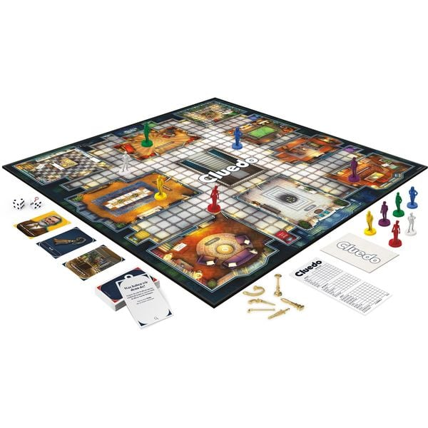 Cluedo Detektivspiel Neuauflage - Hasbro Krimi & Rätsel Spiel für Familien