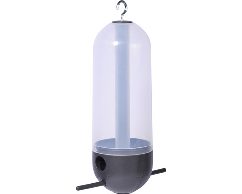 dobar Vogelfutterspender Cornbar 9x25 cm grau