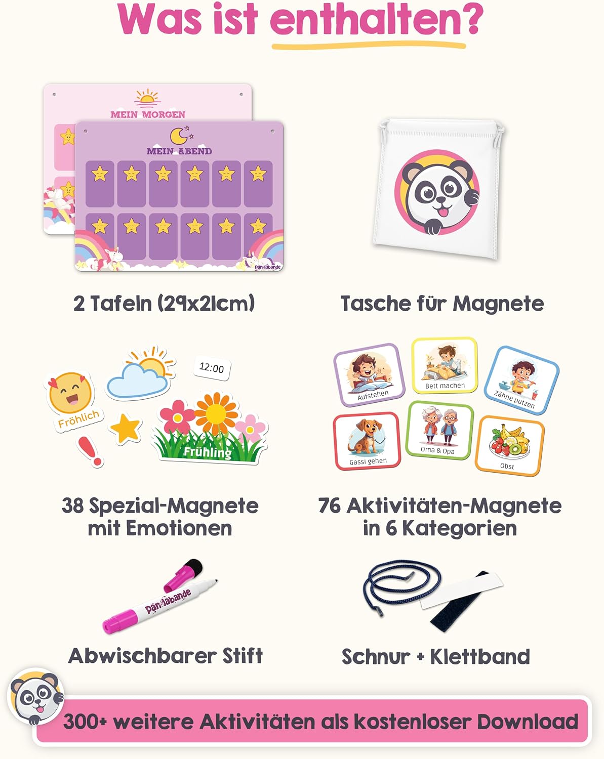 Tafel, Magnet, Klebeband, Stift, Emotionen