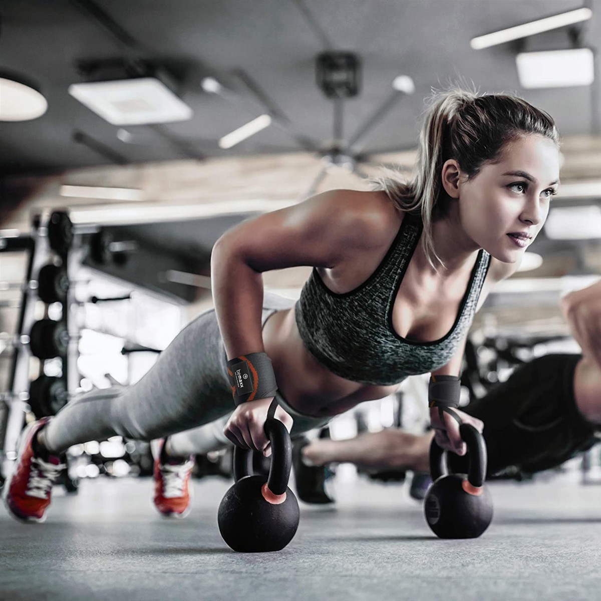 Kettlebell, Push-ups, Fitness, Gewicht, Training