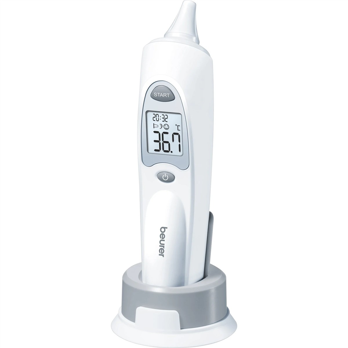 digital thermometer, oral thermometer, baby thermometer, LCD display, Ladebasis