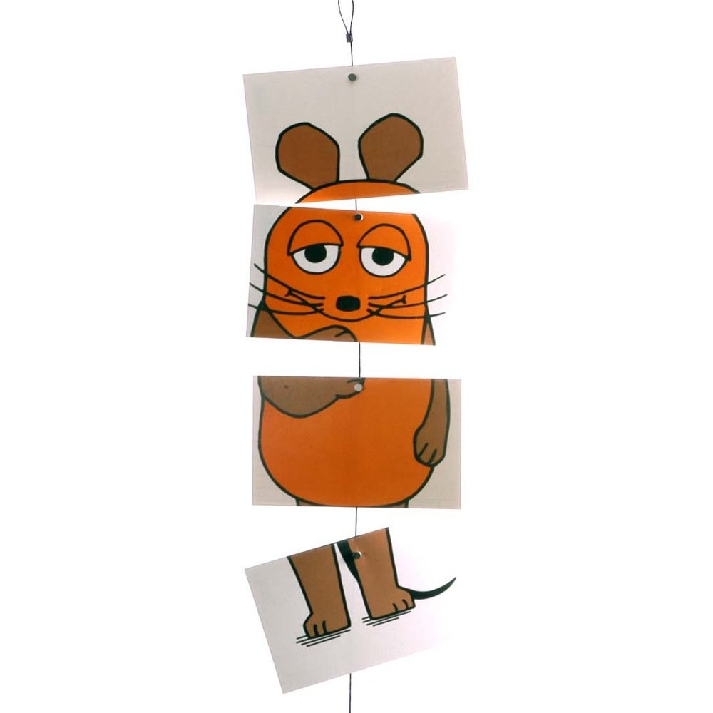 Hängende Wanddekoration, Cartoon-Hase, Orange Tierfigur, Cut-out Panels, Wandkunst