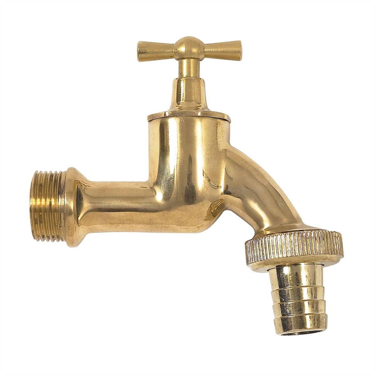 Armatur aus Messing, Gartenhahn, Brass Wasserhahn, Schlauchanschluss, Gewinde-Auslass