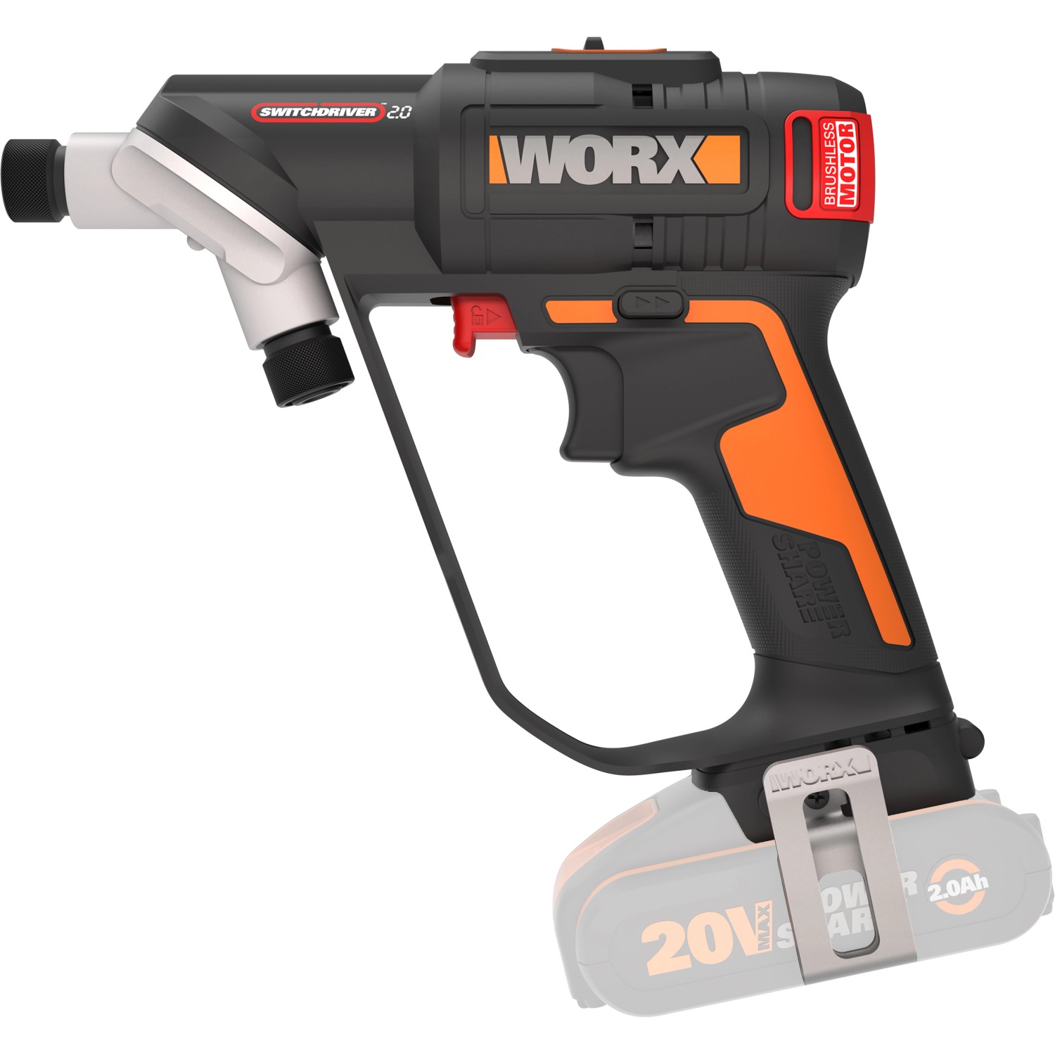 Worx 20 V Akku Bohrschrauber WX177.9 Solo mit Koffer