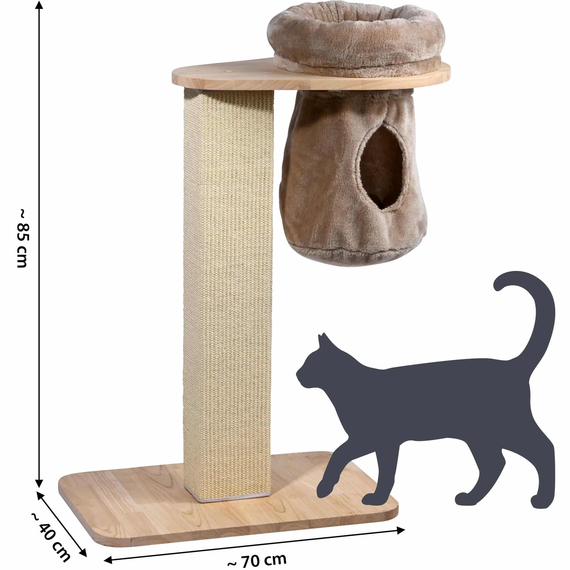 Dobar Kratzbaum Dreamy mit Kuschelhöhle Katzenmöbel Krallenpflege