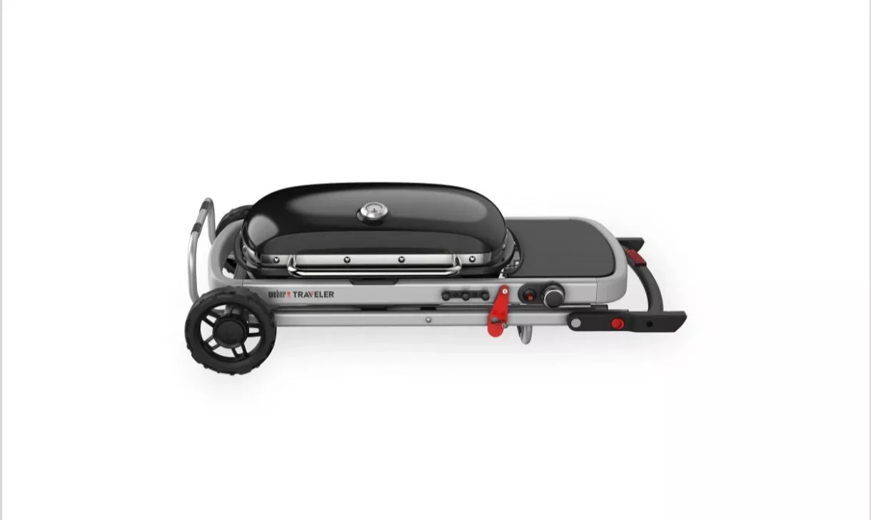 Weber 9010079 Traveler Outdoor Gasgrill Schwarz