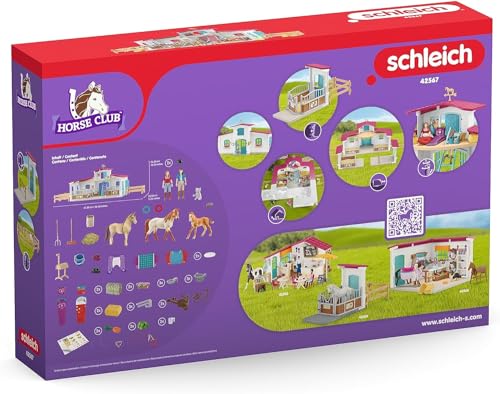 Schleich 42567 HORSE CLUB Reiterhof Pferdestall Spielset Pferde Tierfiguren