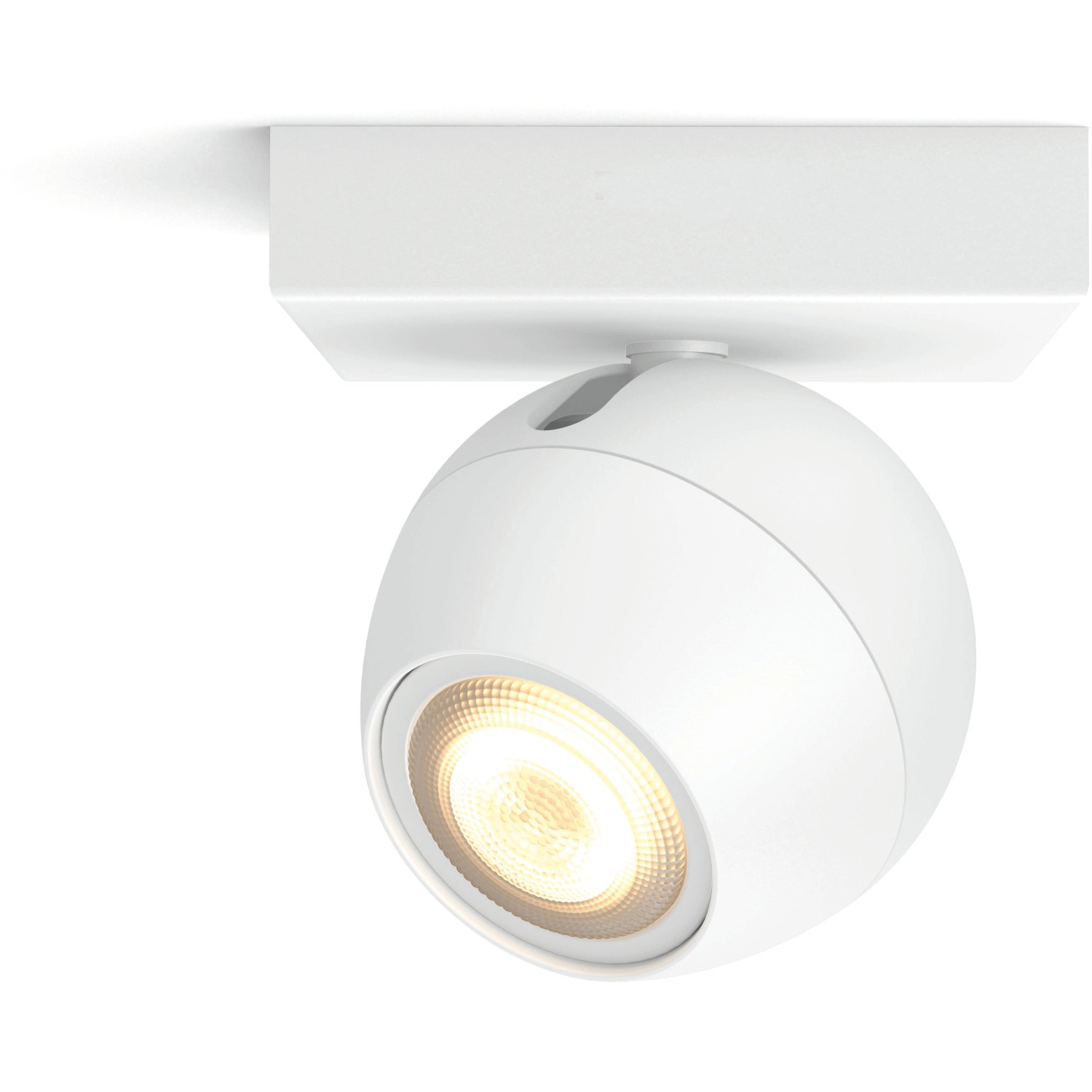 Philips Hue Spot 1 flg. White Ambiance Buckram Weiß 250 lm inkl. Dimmer