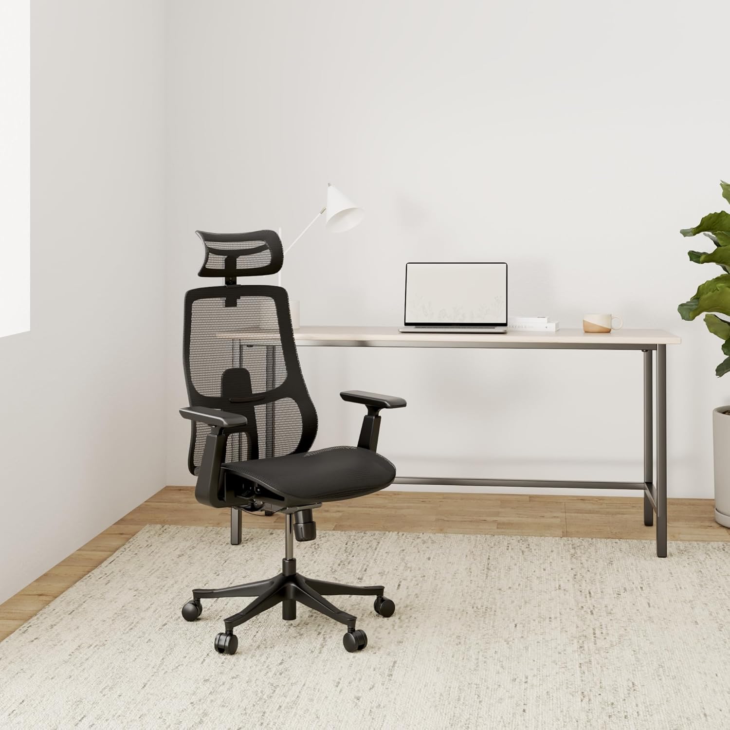 VALKENSTOL M5 Ergonomischer Bürostuhl 150 kg Schreibtischstuhl schwarz Mesh