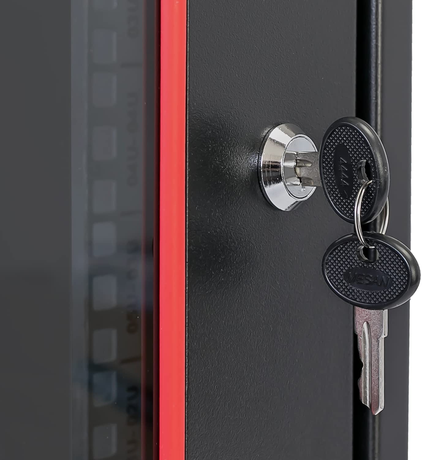 Netzwerkschrank 19 Zoll 9 HE schwarz - HMF Serverschrank für Netzwerktechnik