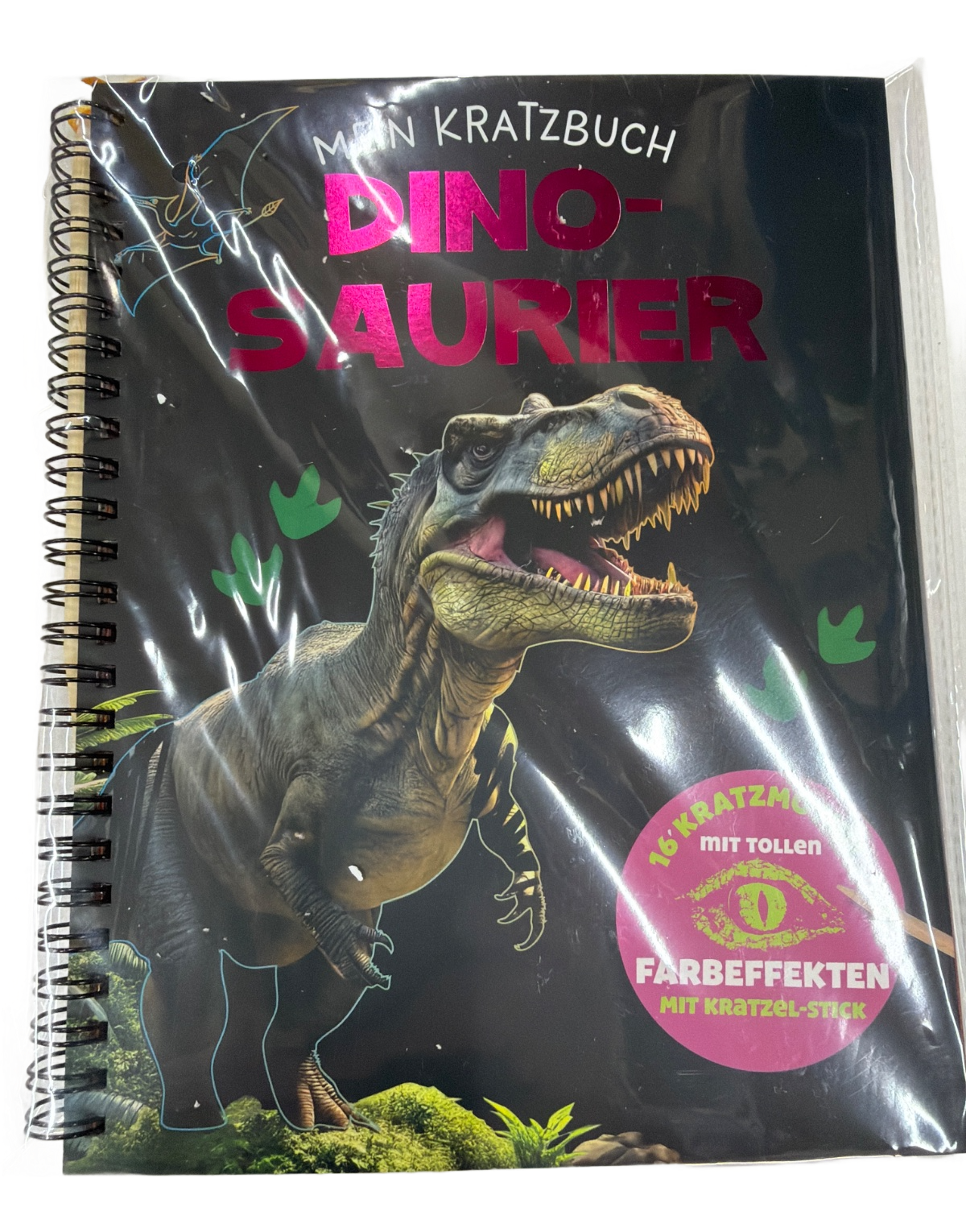Mein Kratzbuch Dinosaurier – 16 Kratzmotive mit tollen Farbeffekten