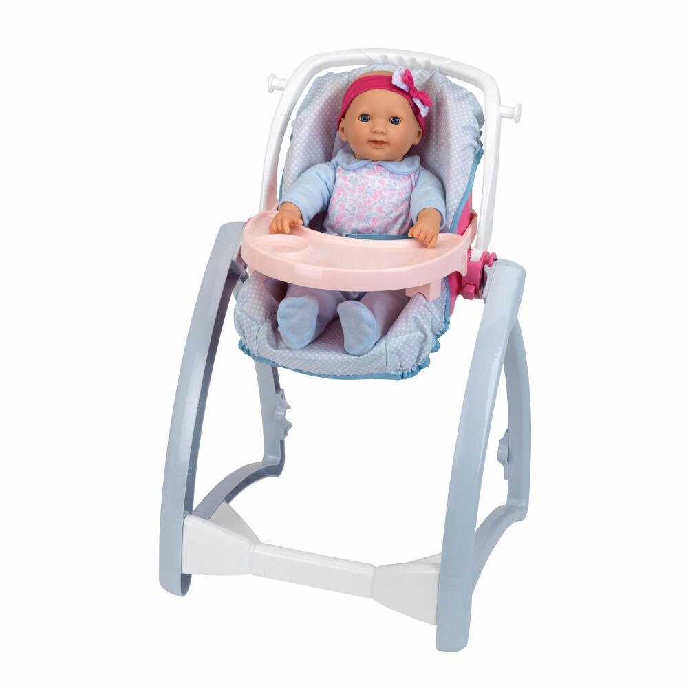 Klein 1682 Baby Coralie Hochstuhl 4 in 1 Puppenhochstuhl
