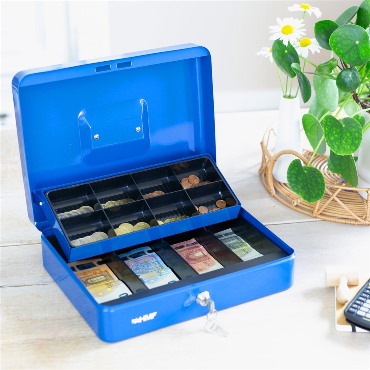 Geldkassette, Bargeldfach, Münzzahlung, Geldbox, Schließfach