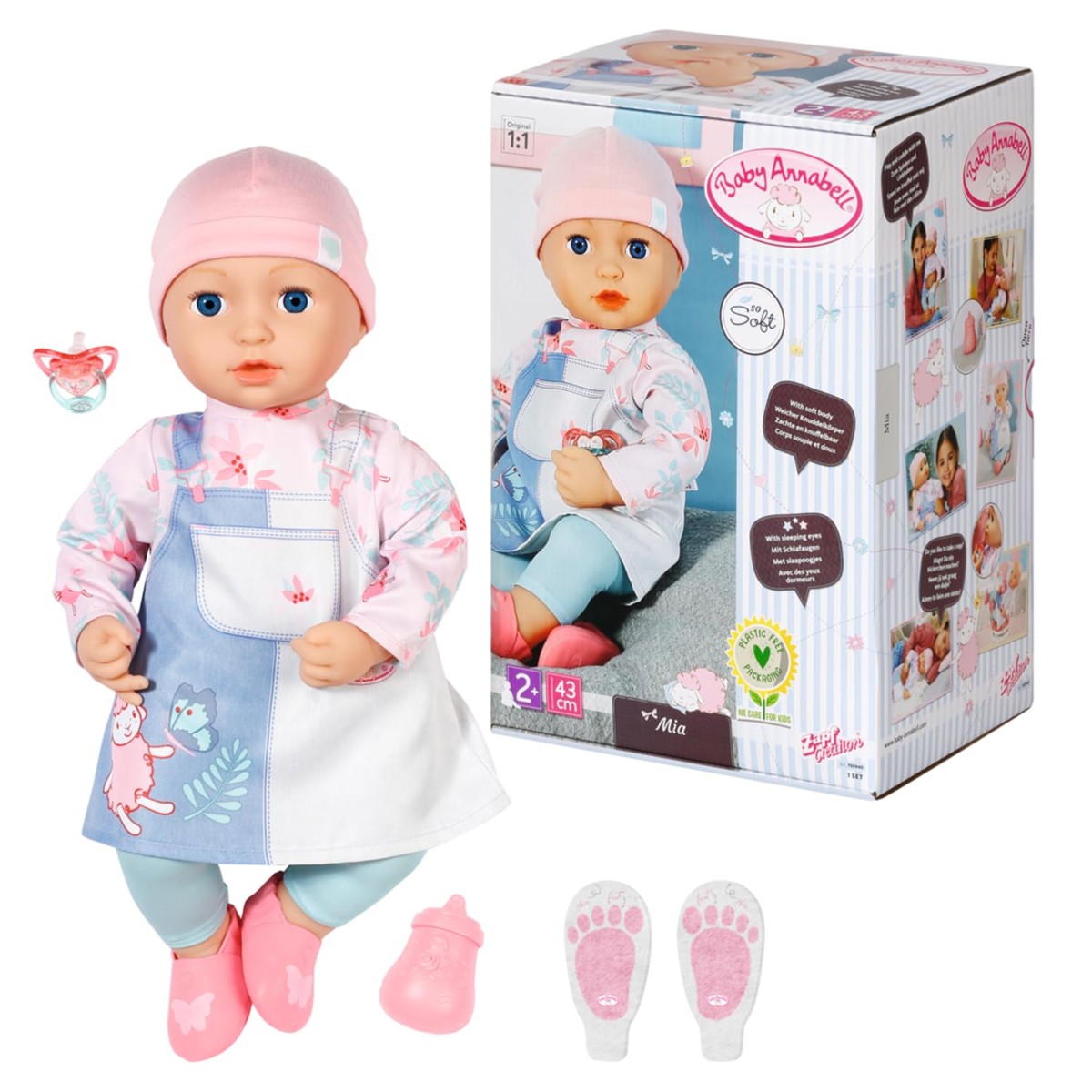 Baby-Doll, Schnuller, Pinke Mütze, Latzhose, Stiefel/Boots