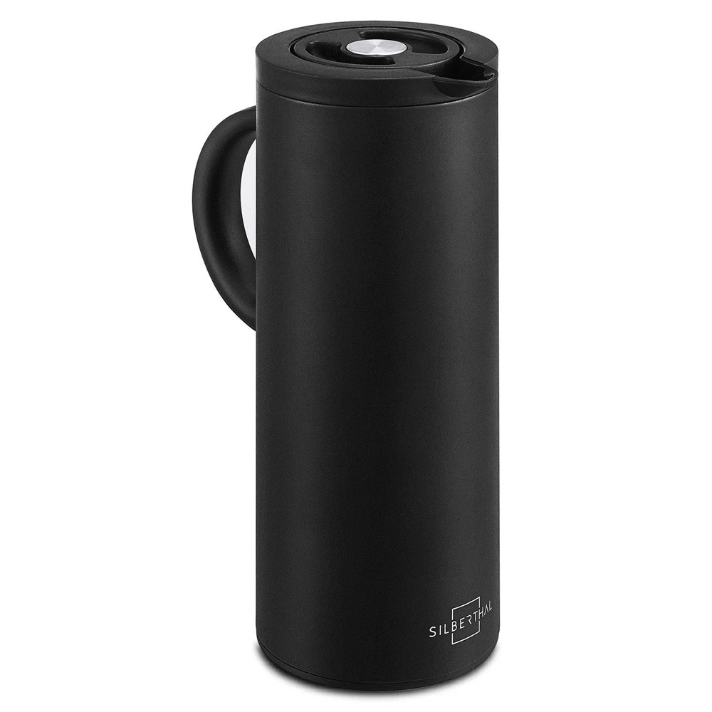Thermos, Travel mug, Edelstahl, Schwarz, Becher mit Deckel