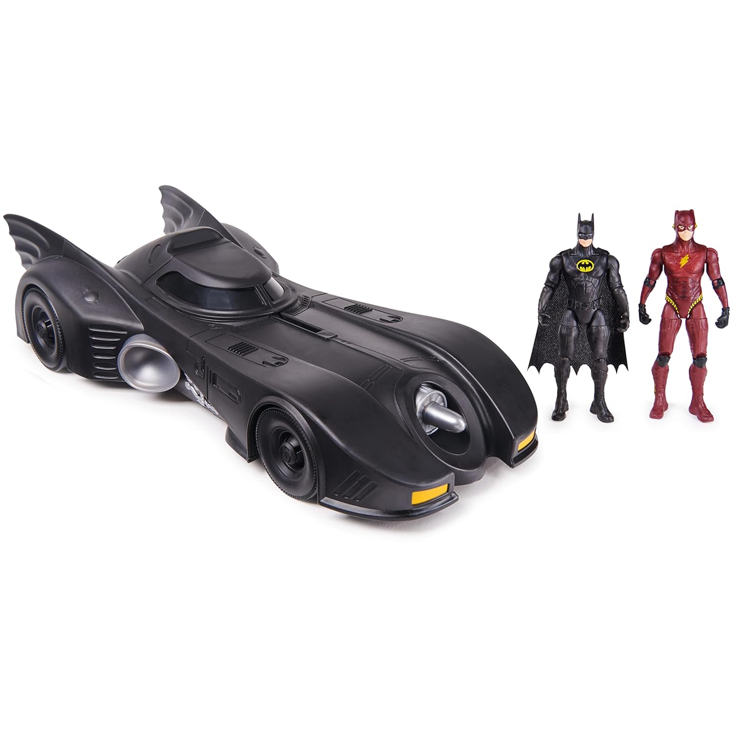 DC Comics The Flash 3-teiliges Set mit The Flash Young Barry Batman und Batmobil