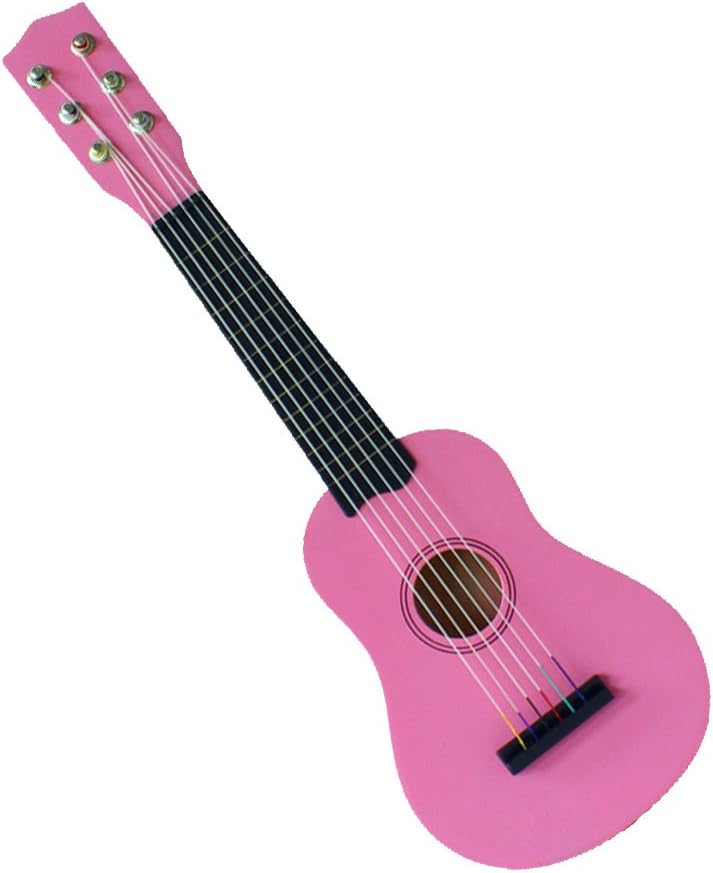 Concerto 701207 Kindergitarre aus Holz 55cm Musikinstrument rosa