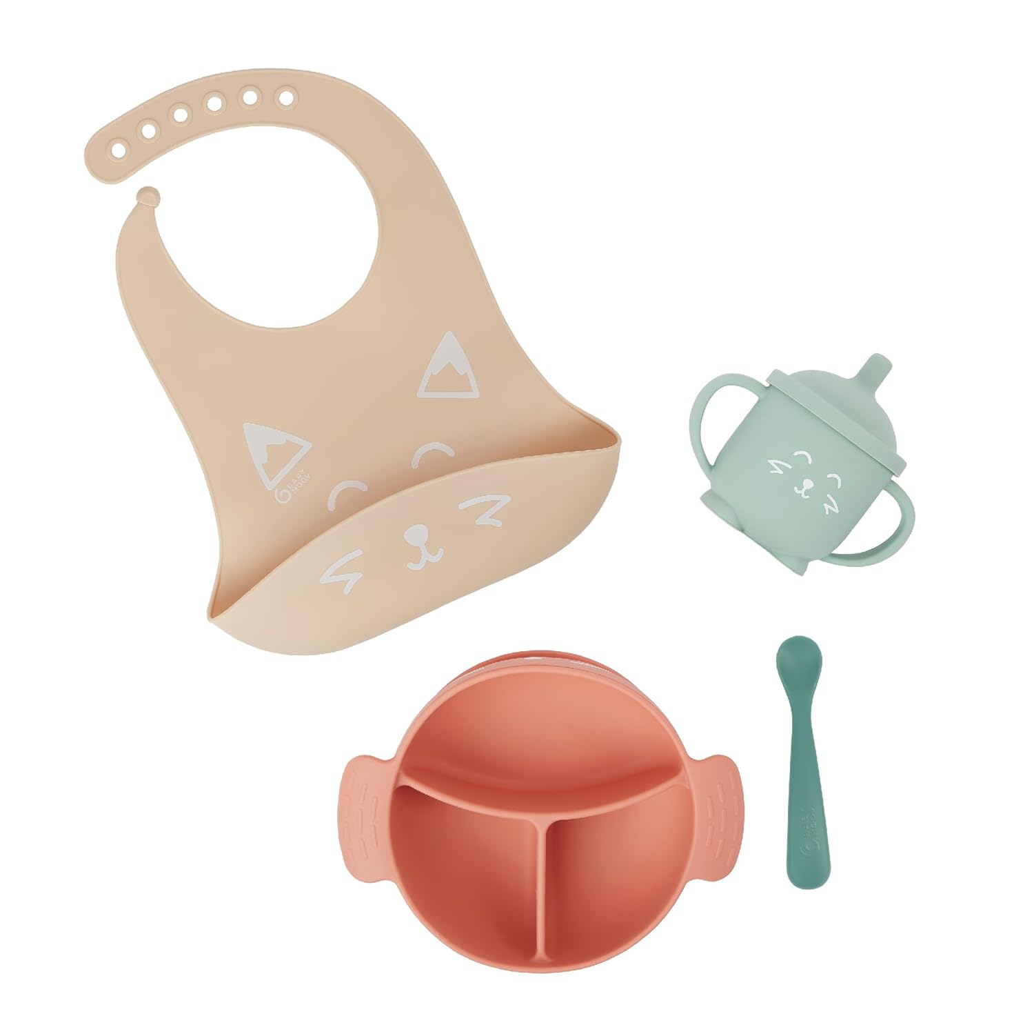 Babymoov 4-teiliges Babymahlzeiten-Set, 15-24 Monate, LEARN'ISY Hund