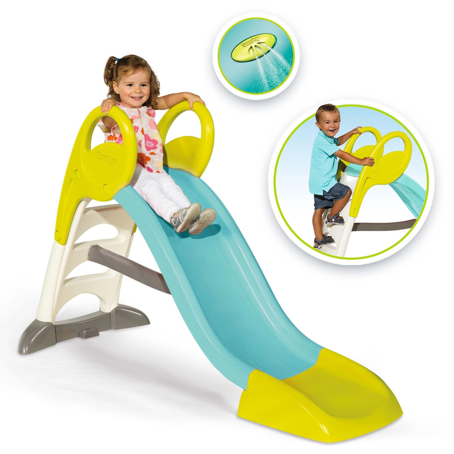 Smoby Rutsche GM mit Wasseranschluss 159 cm x 68 cm x 100 cm Mehrfarbig