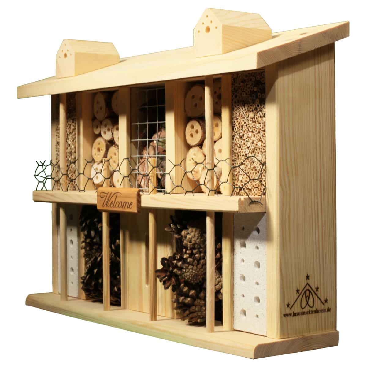 Insektenhotel, Holz, Bienenhotel, Naturholz, Nistkasten