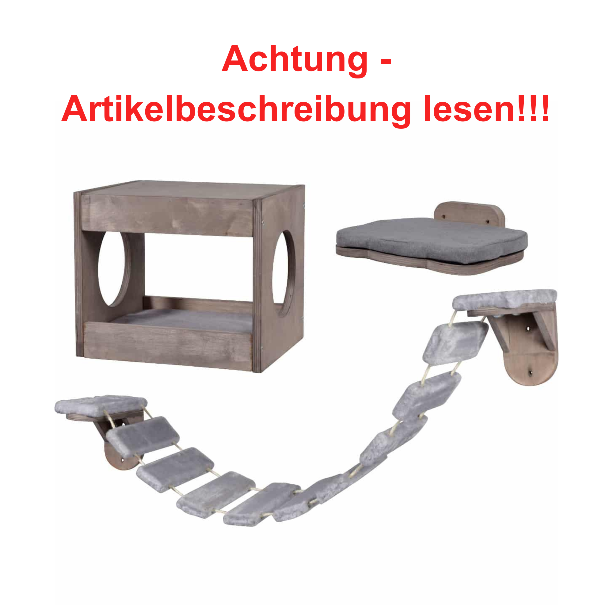 Dobar Katzenmöbel-Set mit Leiter Höhle und Liegefläche #D92