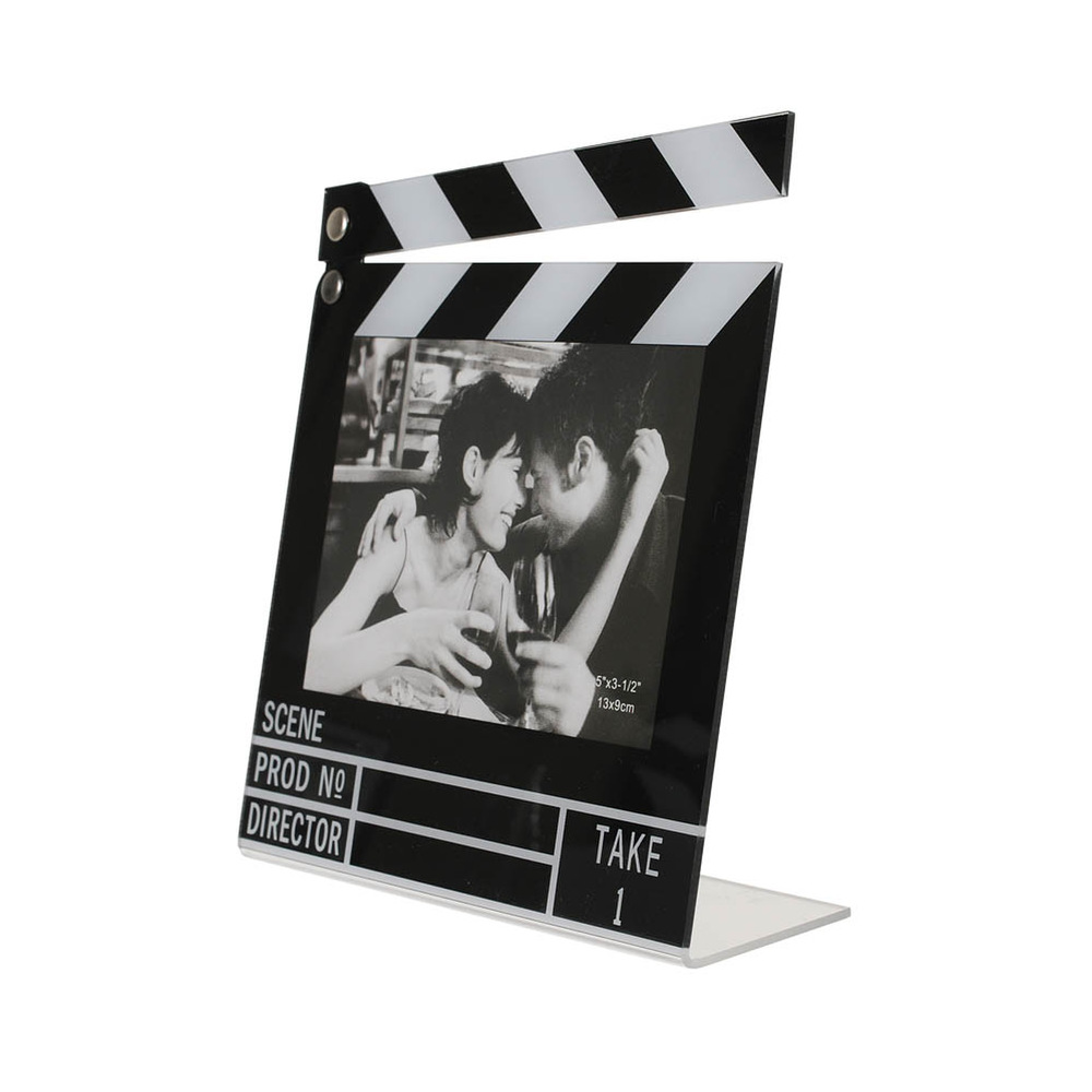 Bilderrahmen FILMKLAPPE, beweglich für Fotos im Format 13 x 9 cm