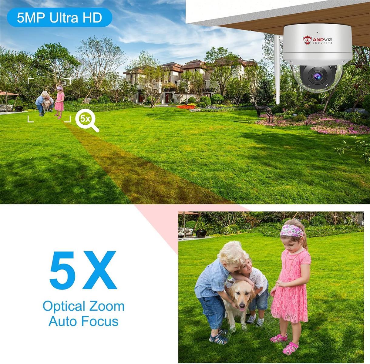 Anpviz Überwachungskamera Aussen WLAN 5MP PTZ IP Outdoor