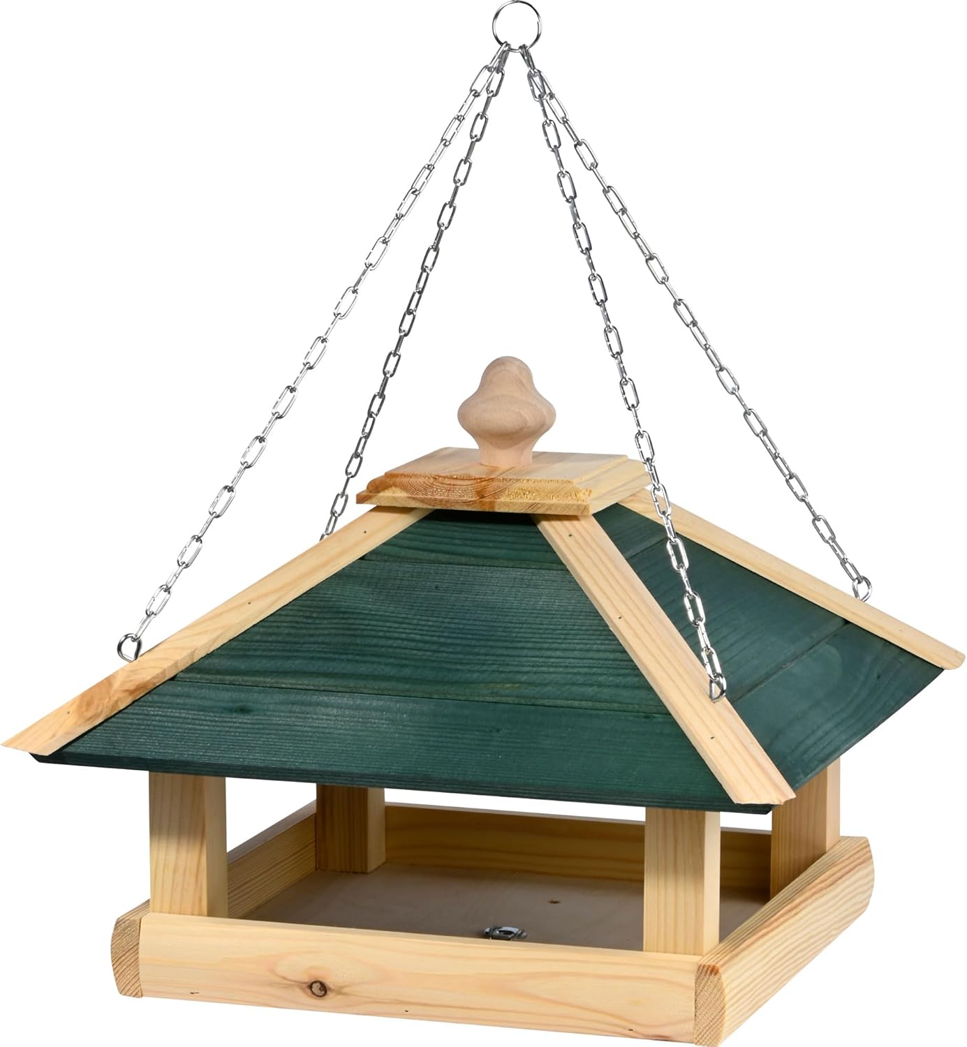 Dobar Vogelfutterhaus Narsaq mit Kette zum Aufhängen Futterstation Wildvogelfutterplatz