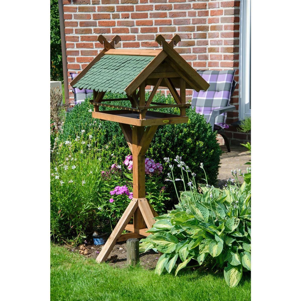 Dobar XXL Vogelhaus Vogelfutterhaus mit Ständer Futterhaus