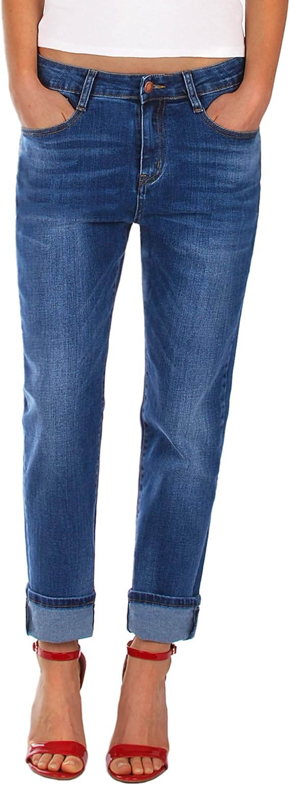 Fraternel Damen Jeans Hose Boyfriend Baggy Stretch Relaxed Gr. 38/M