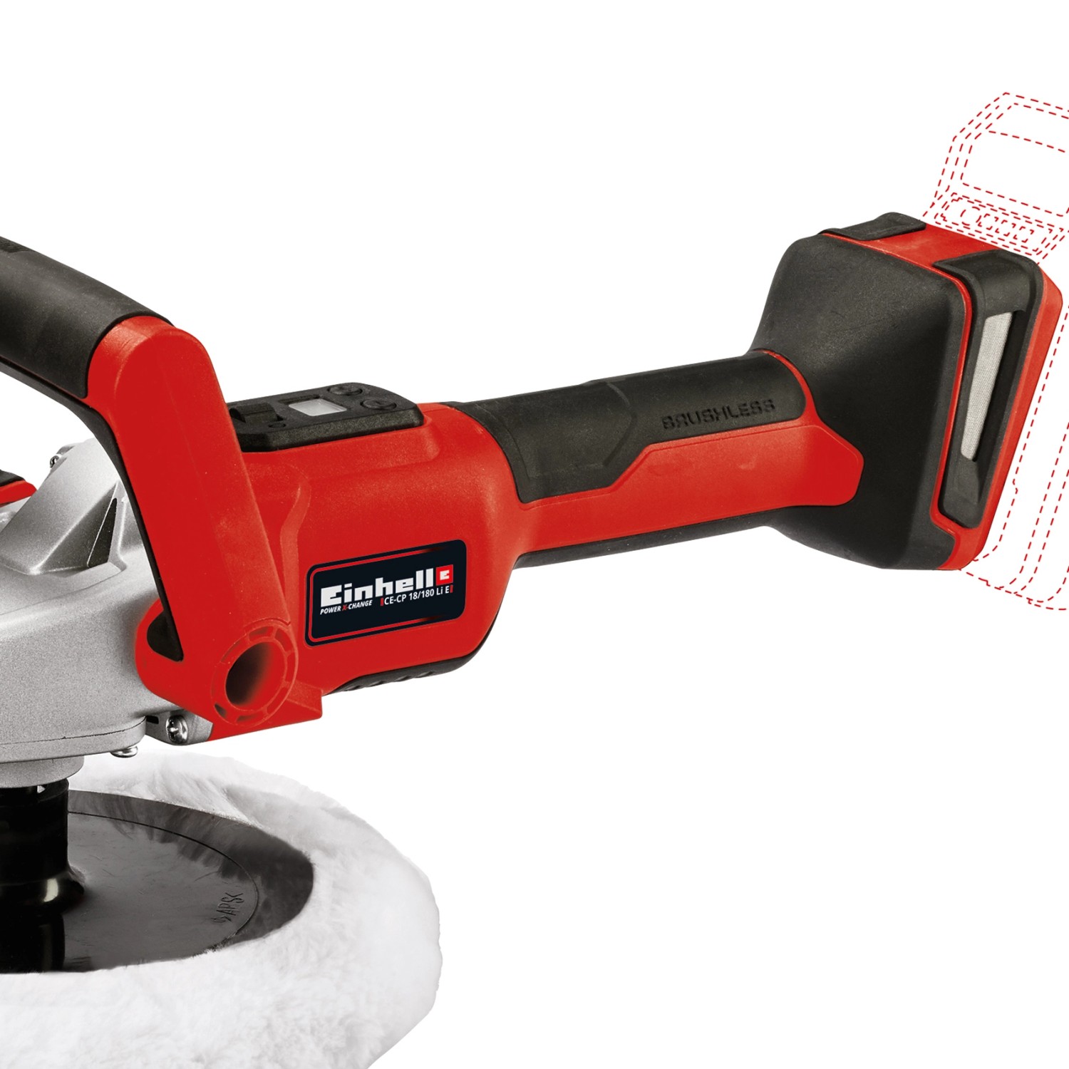 Einhell Power X Change Akku Schleif und Poliermaschine CE CP 18/180 Li E Solo ohne Akku und Ladegerät