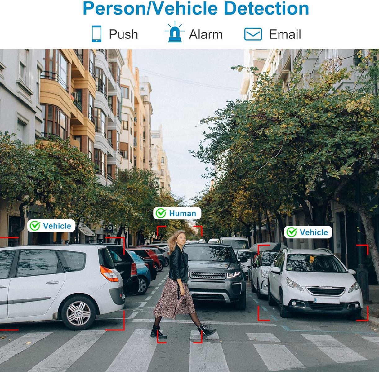 Anpviz 6MP PoE IP Kamera Outdoor mit Personen/Autoerkennung Überwachungskamera