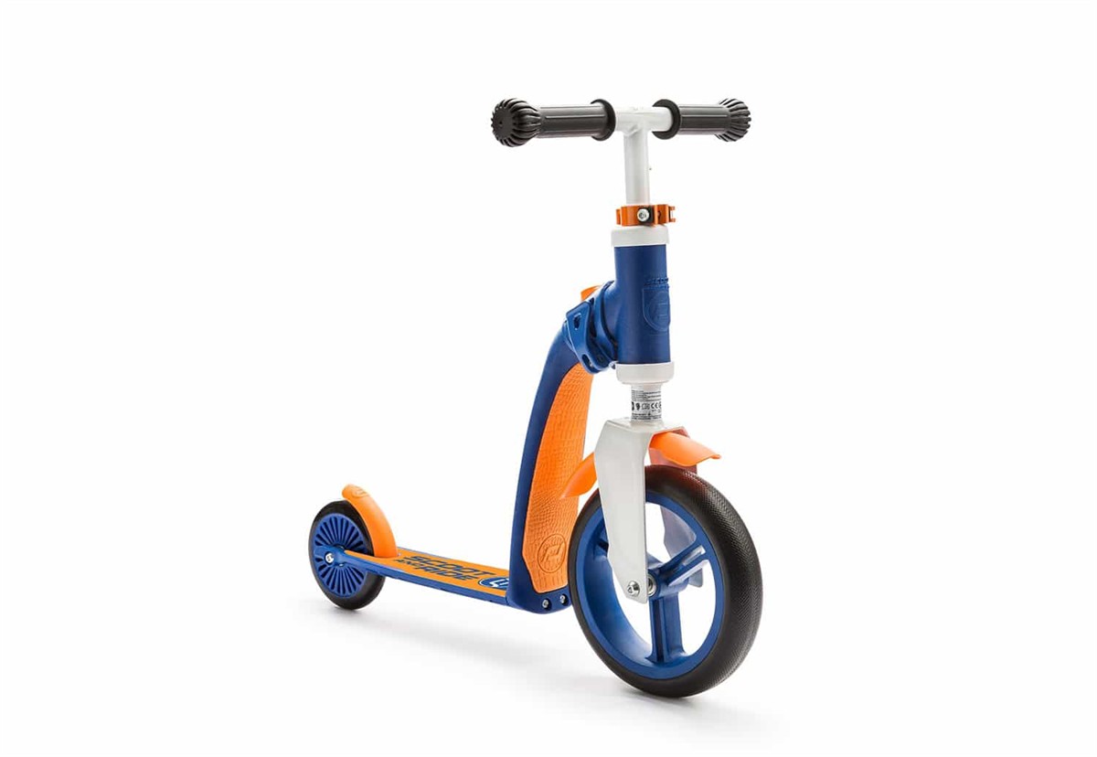 Roller, Scooter, Kleinkinderscooter, Gebrauch, Orange-Blau