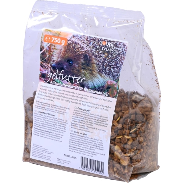 Igelfutter, Alleinfuttermittel, 750 g, Trockenfutter, Kunststoffbeutel