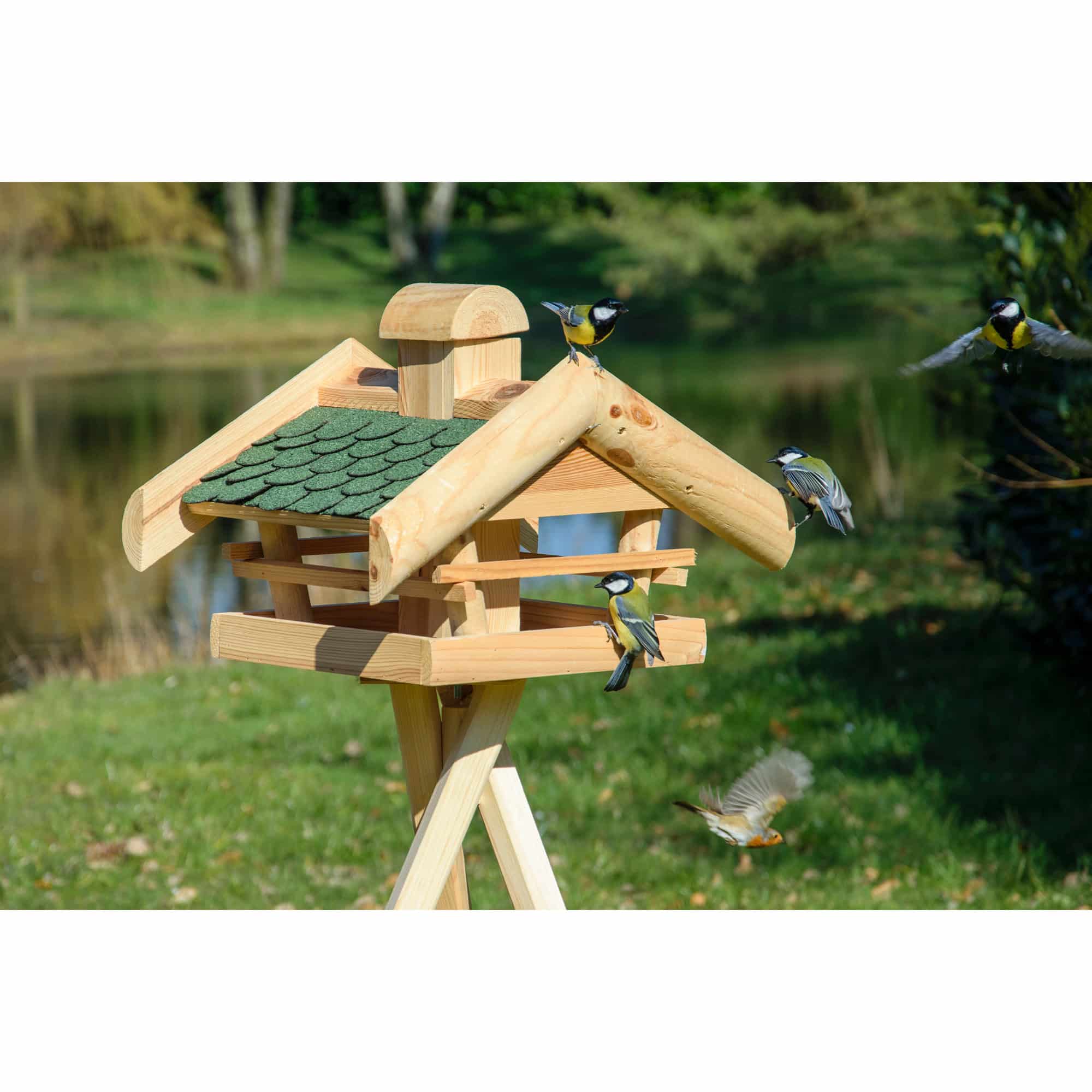 Dobar Vogelhaus mit Futtersilo Vogelfutterhaus