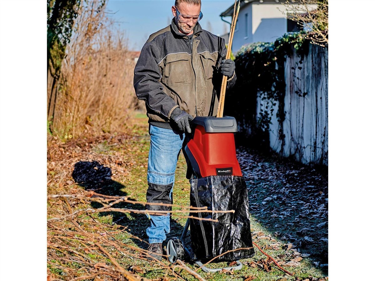 Häcksler, Laubbläser, Sack, Arbeitsjacke, Gartenwerkzeug