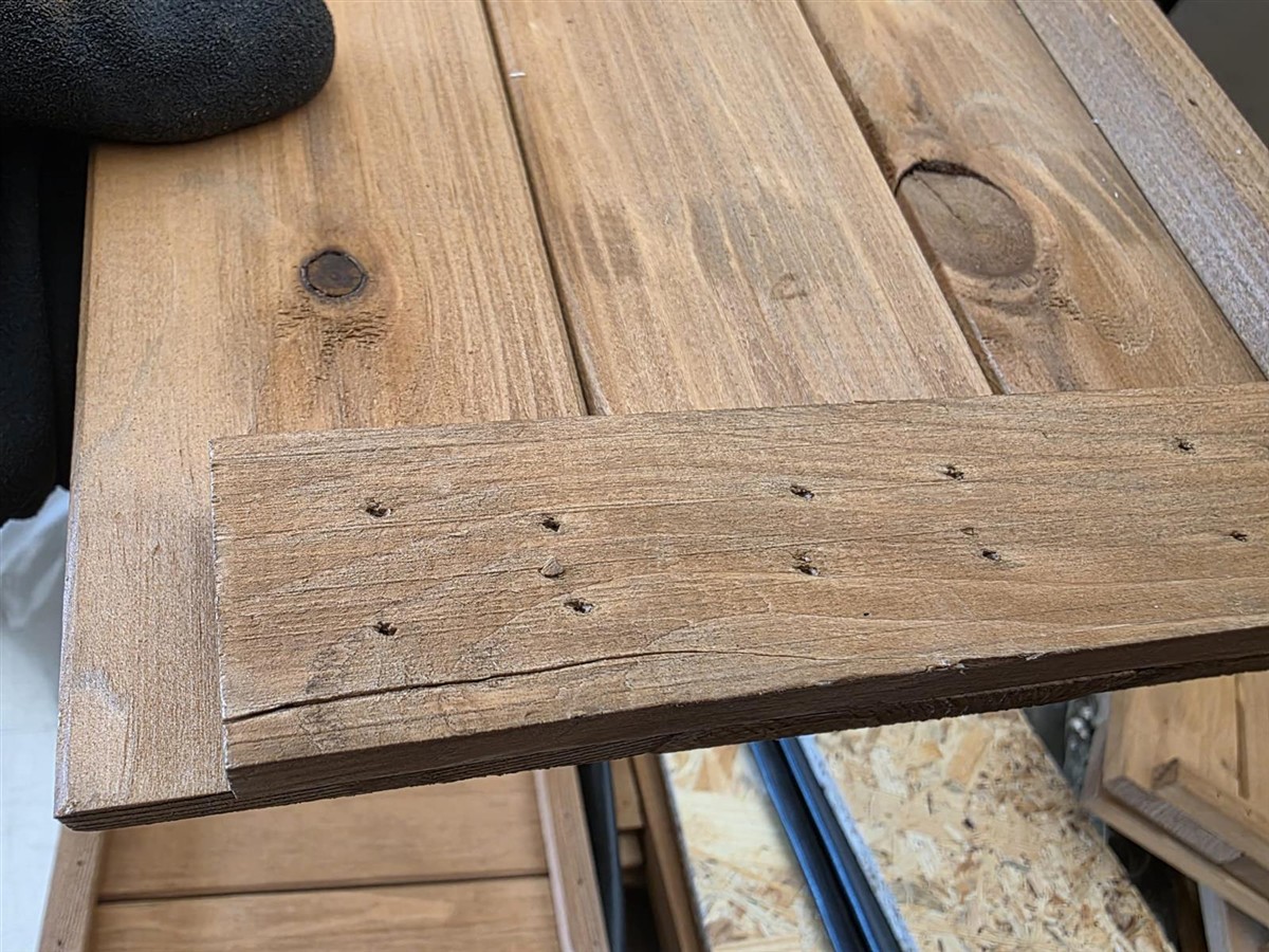 Holz, Tisch, Bretter, Nägel, rustikal