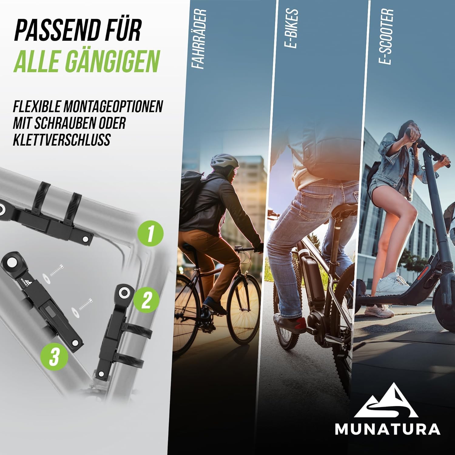 MUNATURA Faltschloss Fahrrad Diebstahlsicher Fahrradschloss Zahlenschloss 90cm