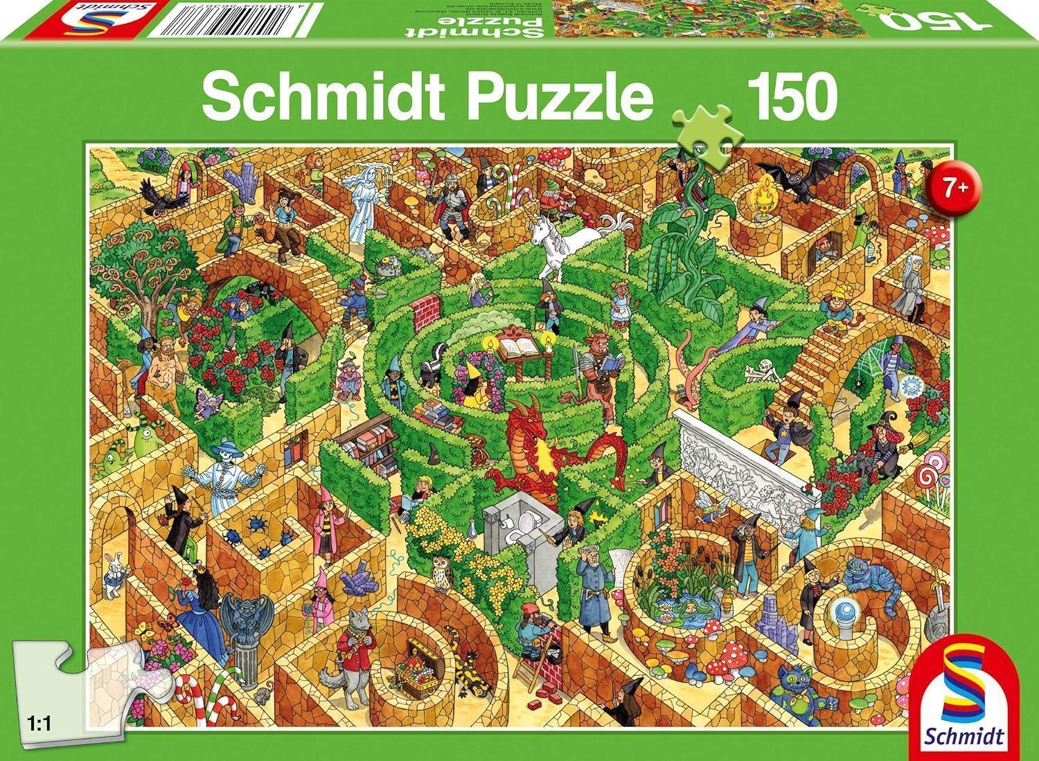 Schmidt Spiele 56367 Puzzle Labyrinth 150 Teile Kinderpuzzle Puzzlespiel