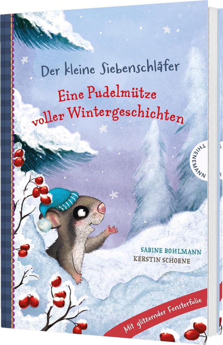 Kinderbuch, Schneelandschaft, Mäuschen, Winterwald, Pudelmütze