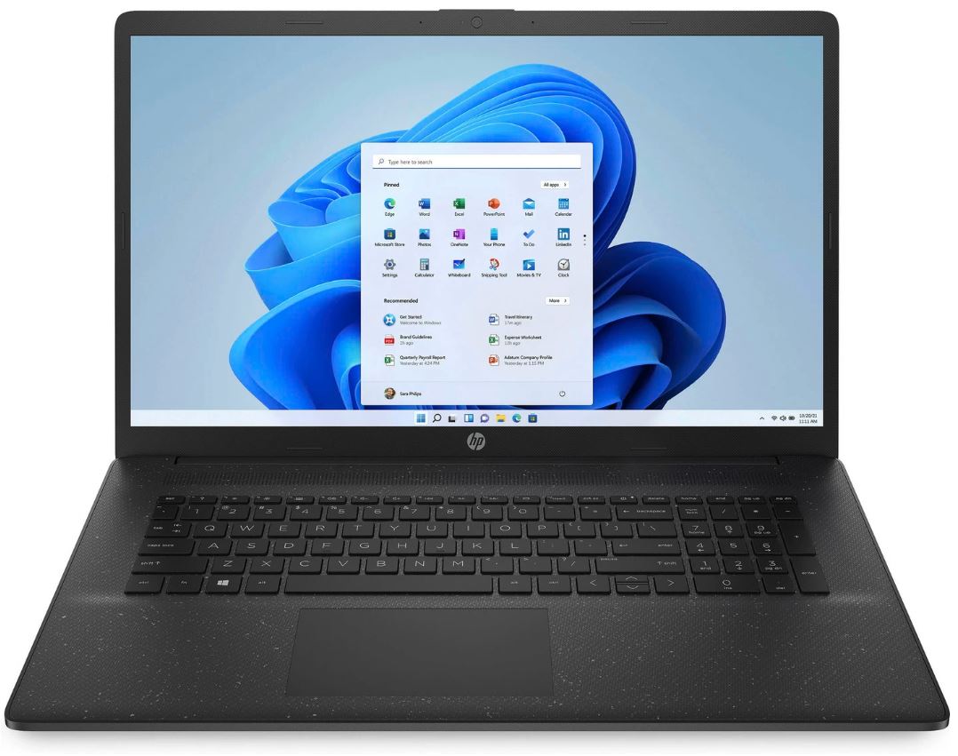 HP 17-cn0418ng  Notebook 17,3 Zoll HD+ Display Intel Celeron N4120 256-GB Windows 11