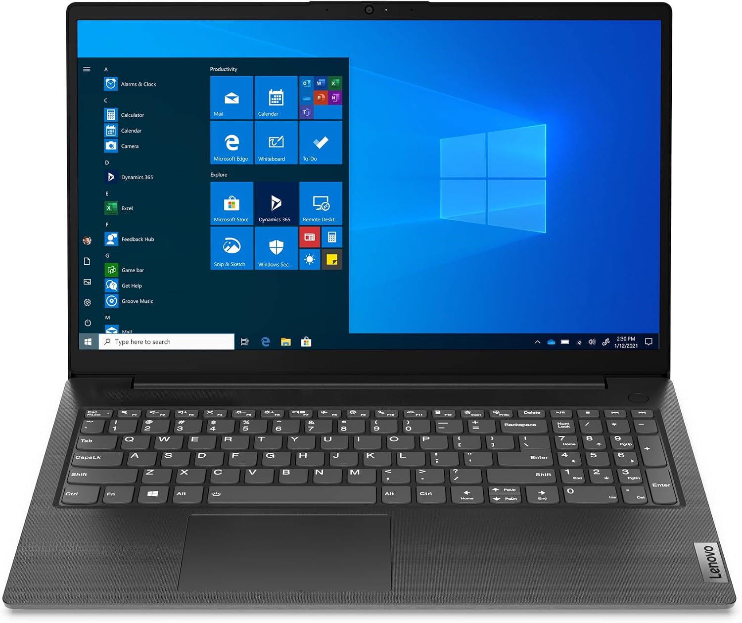 laptop, notebook, Windows, Tastatur, schwarz